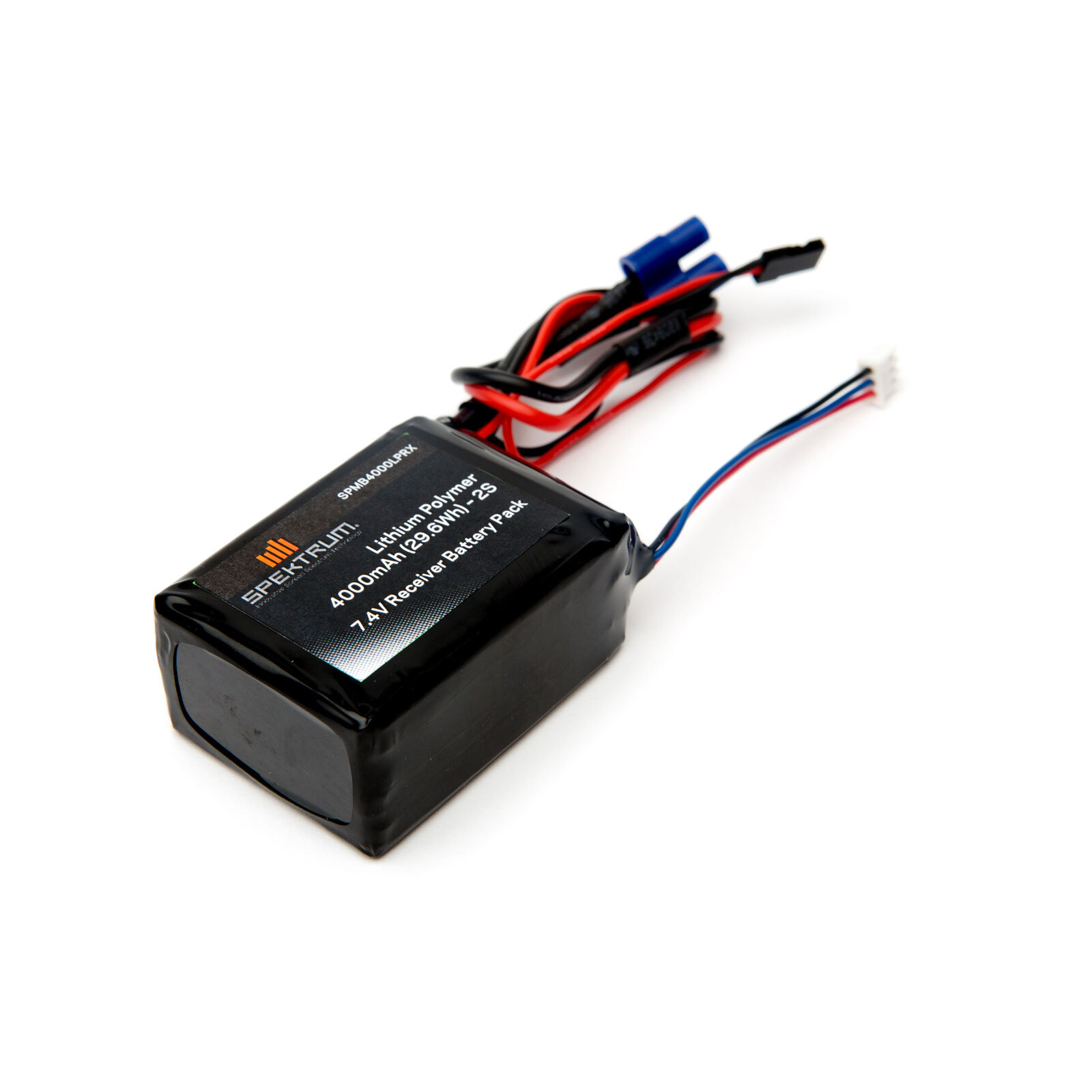 7.4V 4000mAh 2S LiPo Receiver Battery: Universal Receiver, EC3