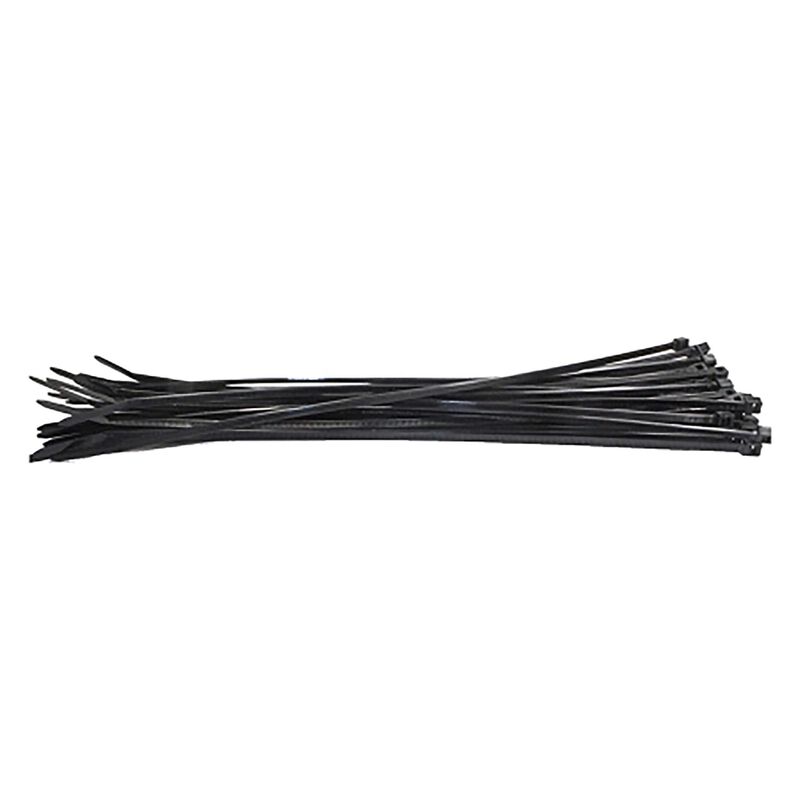 8" Tie Wraps, Black (25)