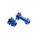 Aluminum Hub Set, Machined, Blue: Promoto-MX