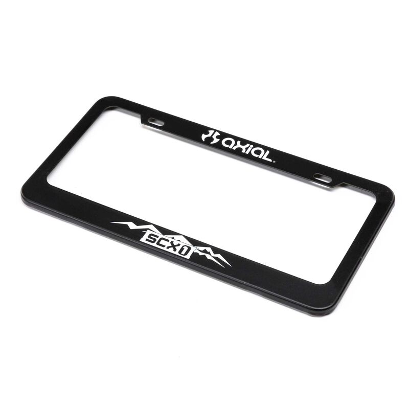 Axial SCX1 License Plate Frame, White