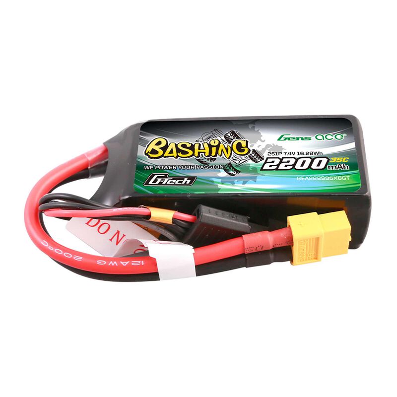 11.1V 2200mAh 3S 35C G-Tech Smart Bashing LiPo Battery: XT60