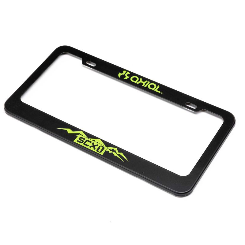 Axial SCX1 License Plate Frame, Green