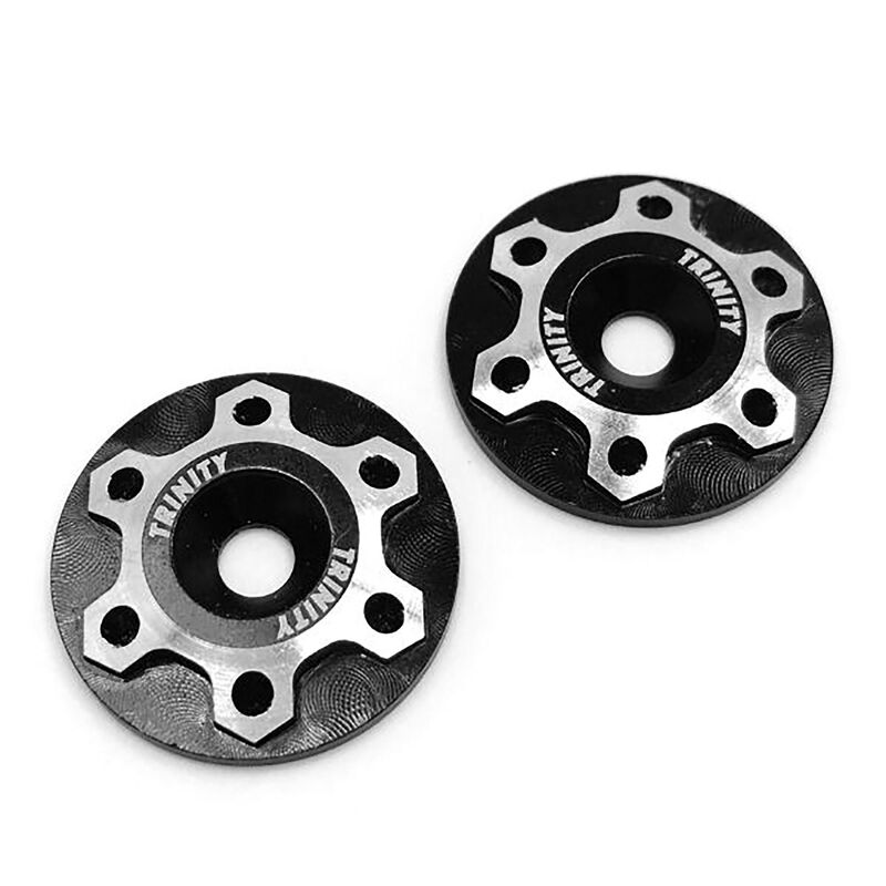 Universal Aluminum Wing Mount Washer Black (2)