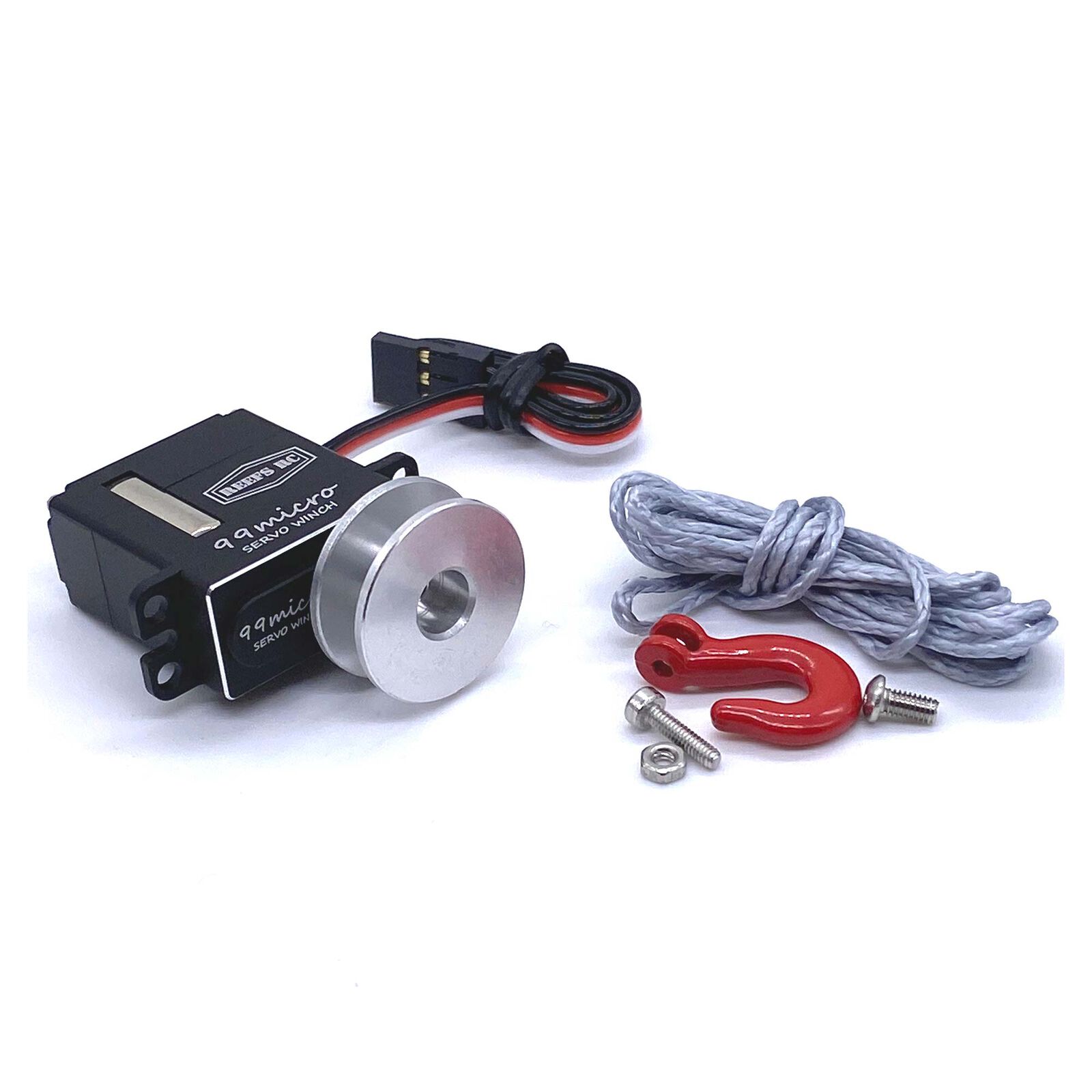 99 Micro Digital Metal Gear Waterproof Winch Servo, Black