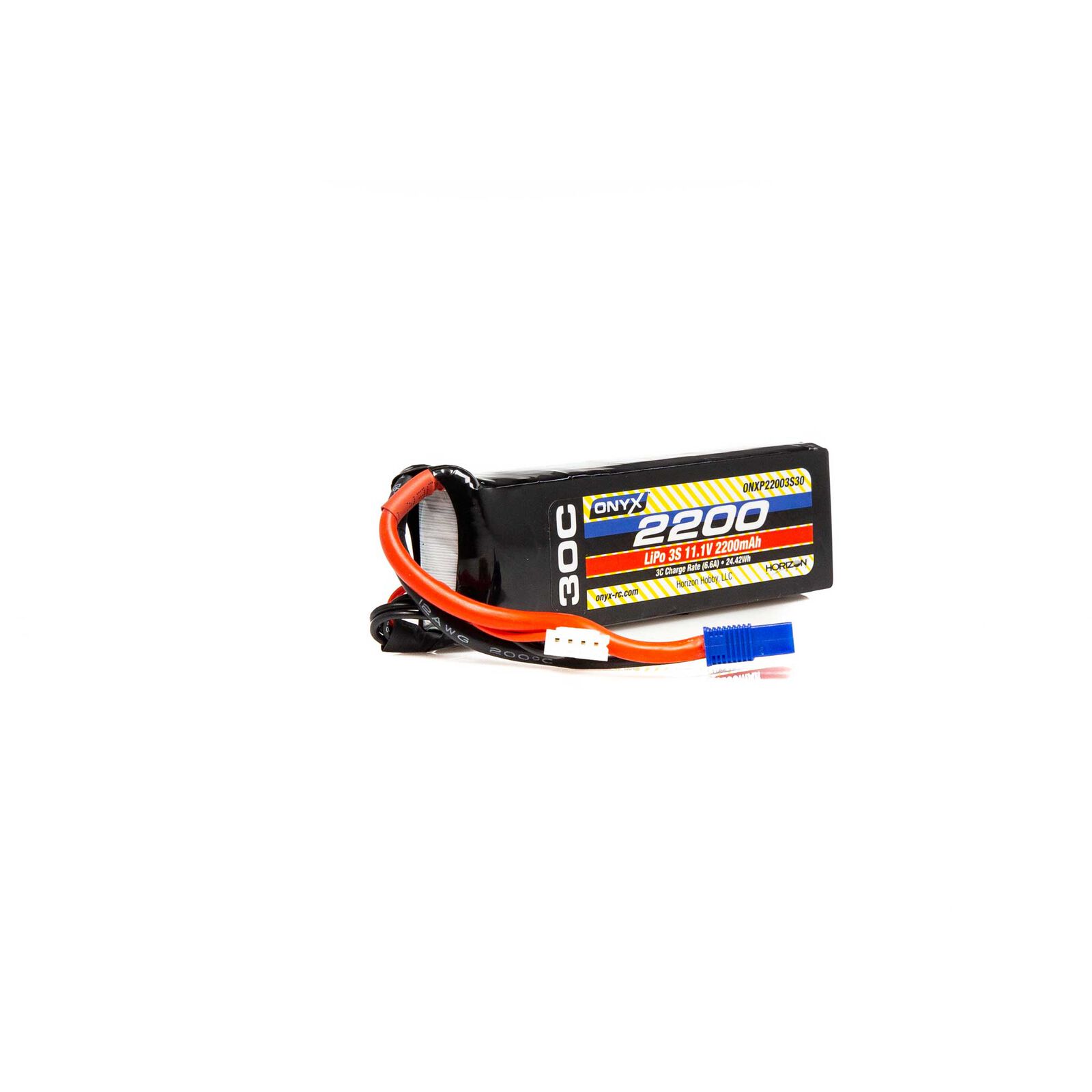 11.1V 2200mAh 3S 30C LiPo Battery: EC3