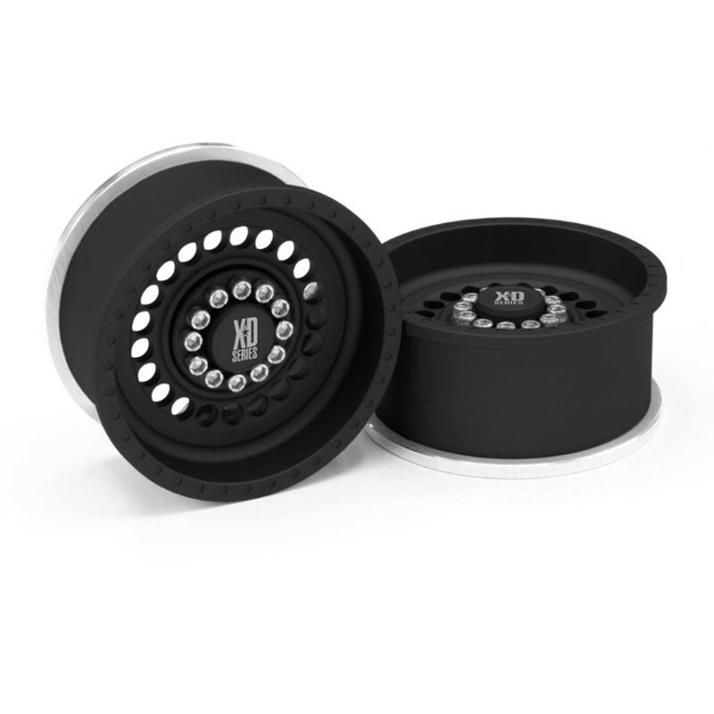 Incision KMC 1.9 XD136 Panzer Black Anodized Wheels (2)