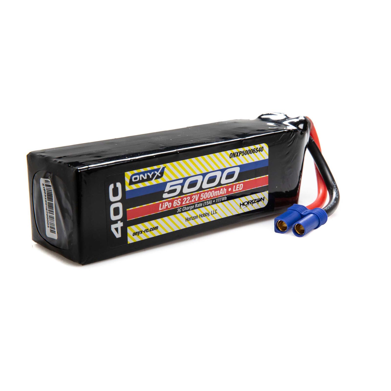 22.2V 5000mAh 6S 40C LiPo Battery: EC5