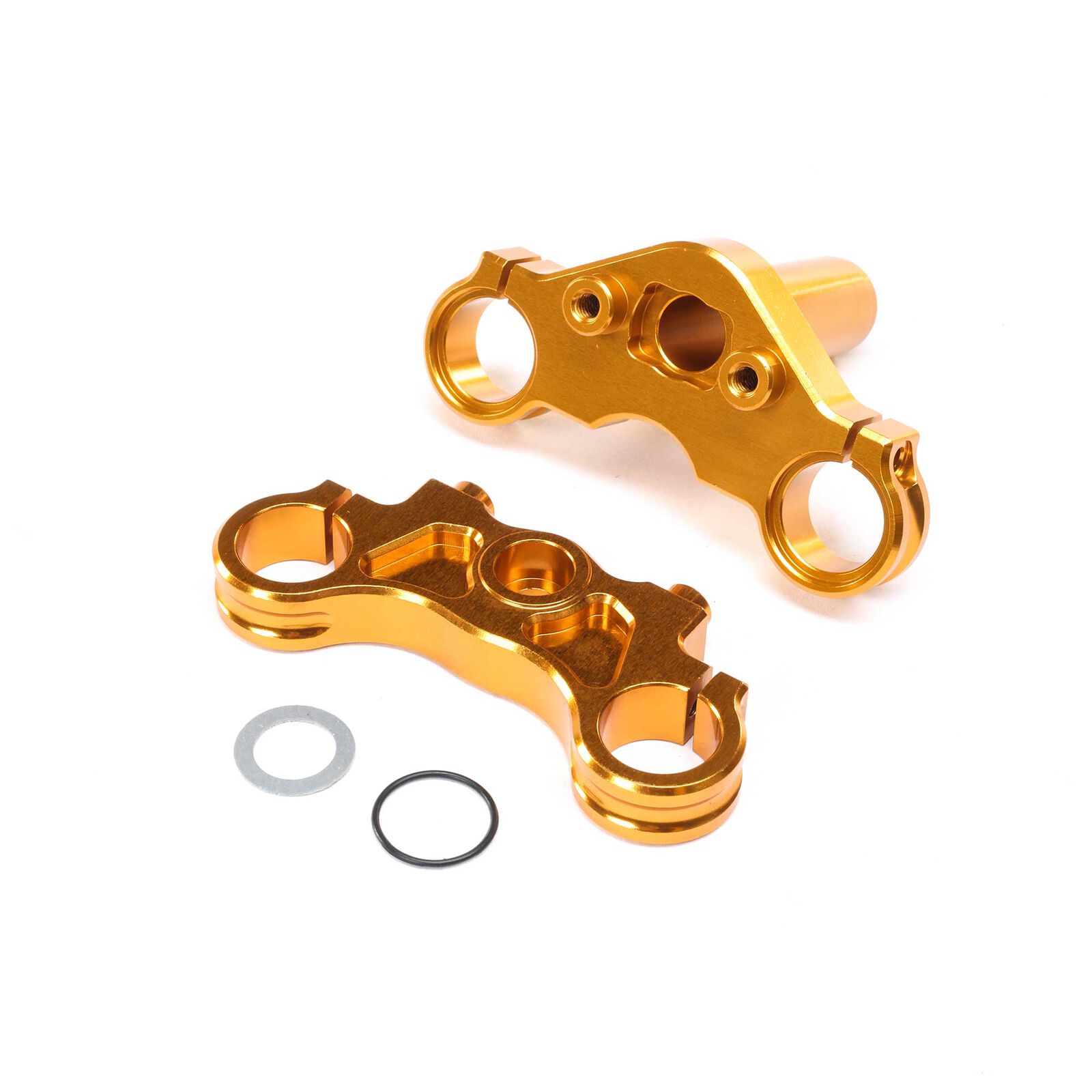 Aluminum Triple Clamp Set, Gold: Promoto-MX