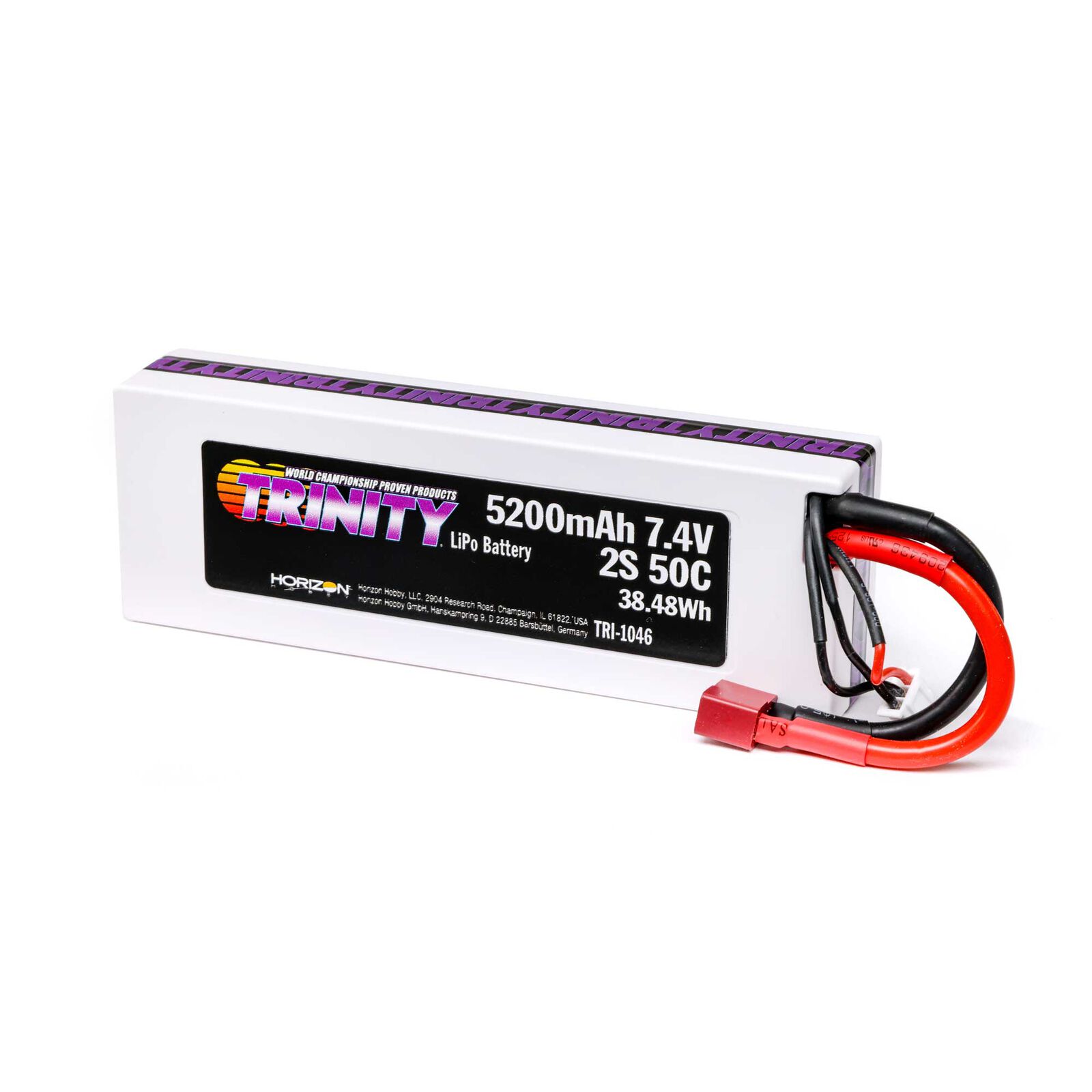 7.4V 5200mAh 2S 50C T-Plug LiPo Battery - Mudboss