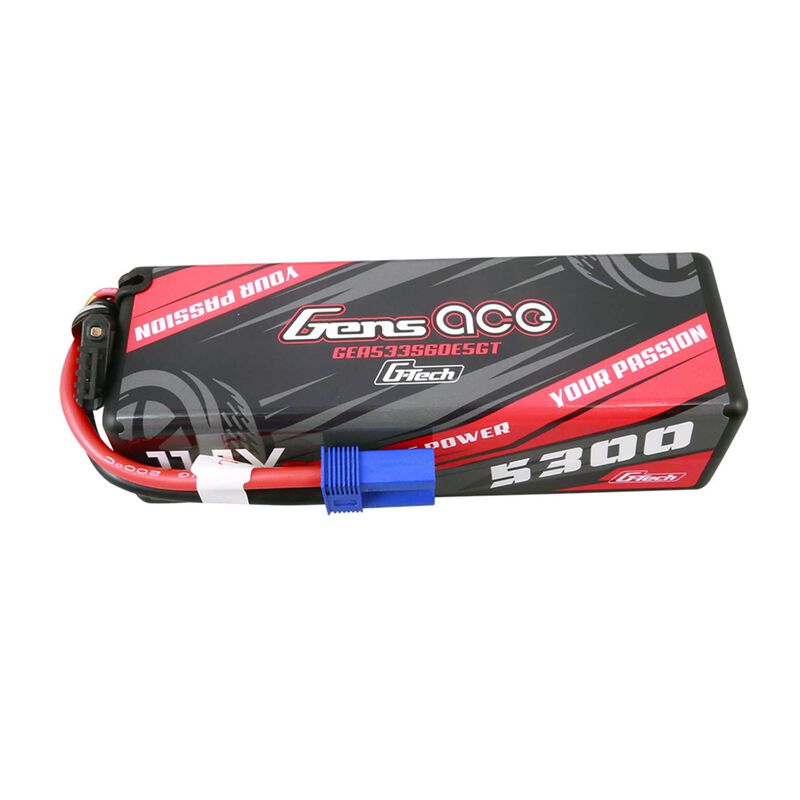 11.1V 5300mAh 3S 60C G-Tech Smart Hardcase LiPo Battery: EC5