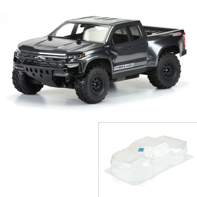 1/10 2019 Chevy Silverado Z71 Trail Boss Clear Body: Short Course