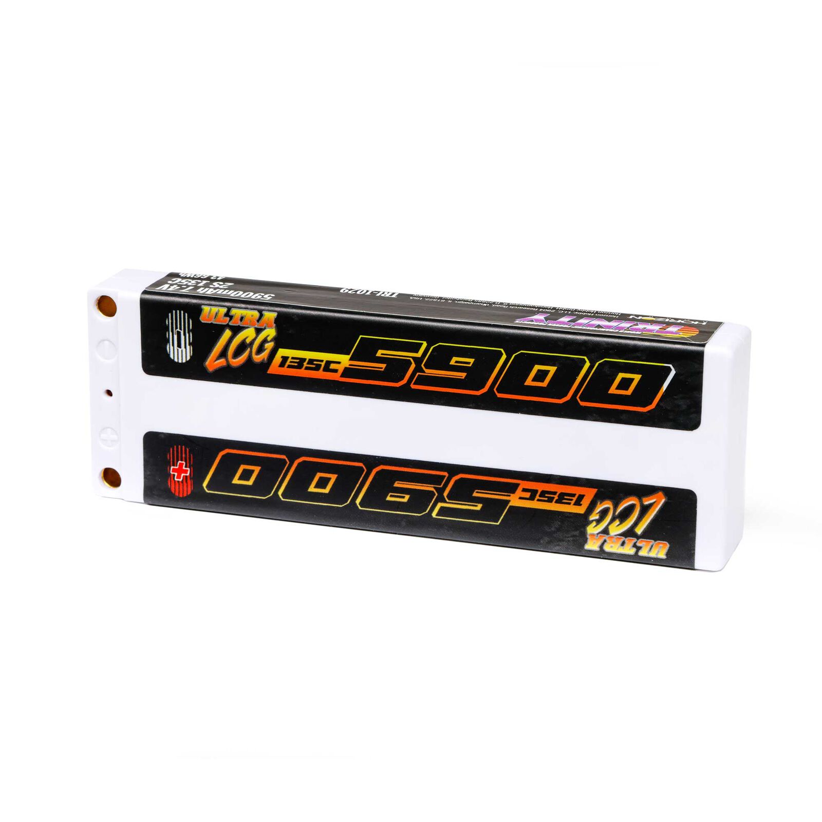 7.4V 5900mAh 2S 135C ULCG Stick LiPo Battery, 5mm Bullets