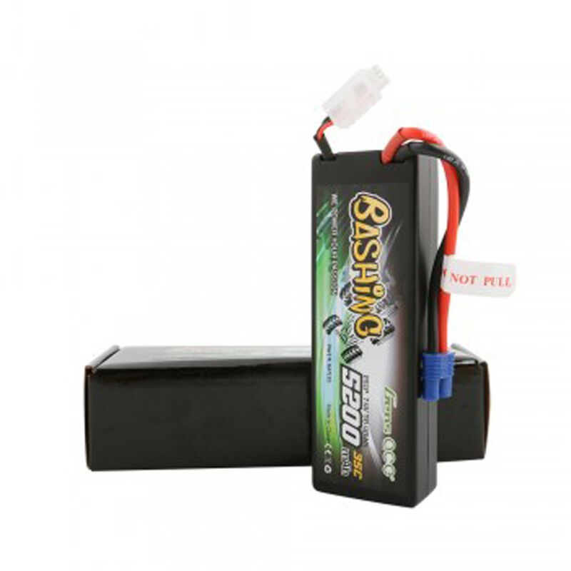 7.4V 5200mAh 2S 35C Bashing Hardcase LiPo Battery: EC3