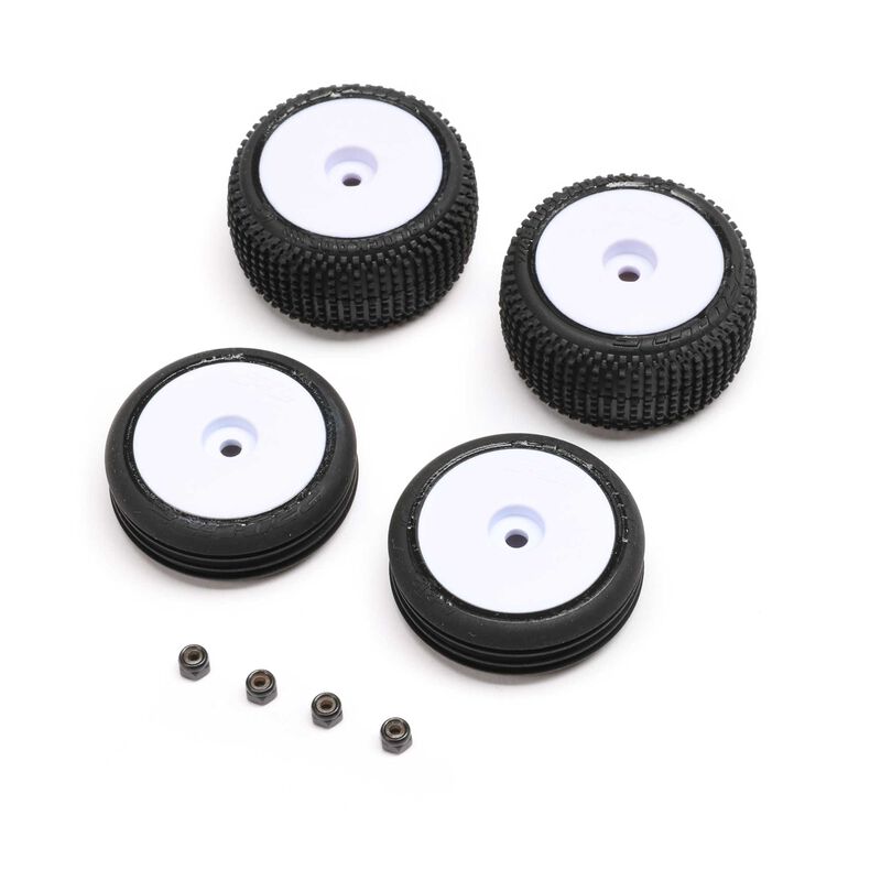 Tires & Wheels Mounted, White: Micro-B