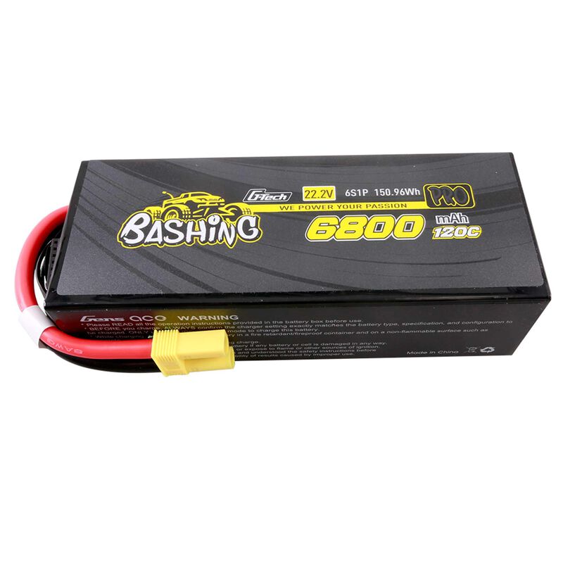 22.2V 6800mAh 6S 120C G-Tech Smart Bashing Hardcase LiPo Battery: EC5