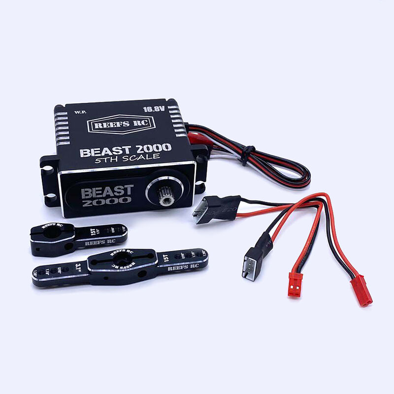 Beast 2000 1/5 Scale Digital Metal Gear Waterproof Servo, Black