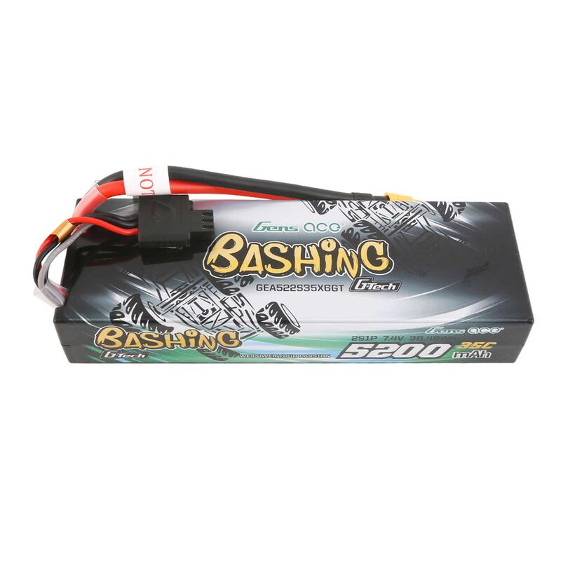 7.4V 5200mAh 2S 35C G-Tech Smart Bashing Hardcase LiPo Battery: XT60