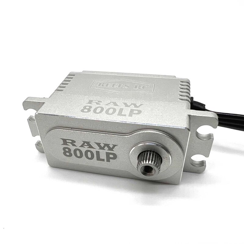 RAW 800LP Low Profile Digital Metal Gear Waterproof Programmable Servo, Silver