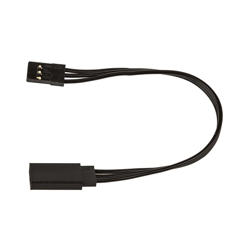 125mm Servo Wire Extension, Black (4.92 in)