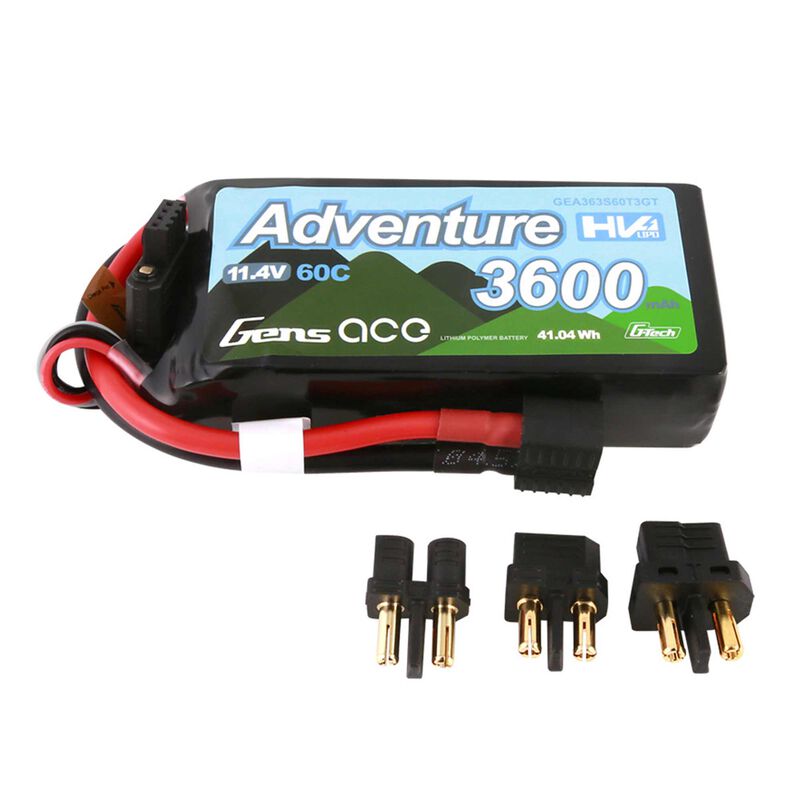 11.4V 3600mAh 3S 60C G-Tech Smart LiPo Battery: Deans/ XT60