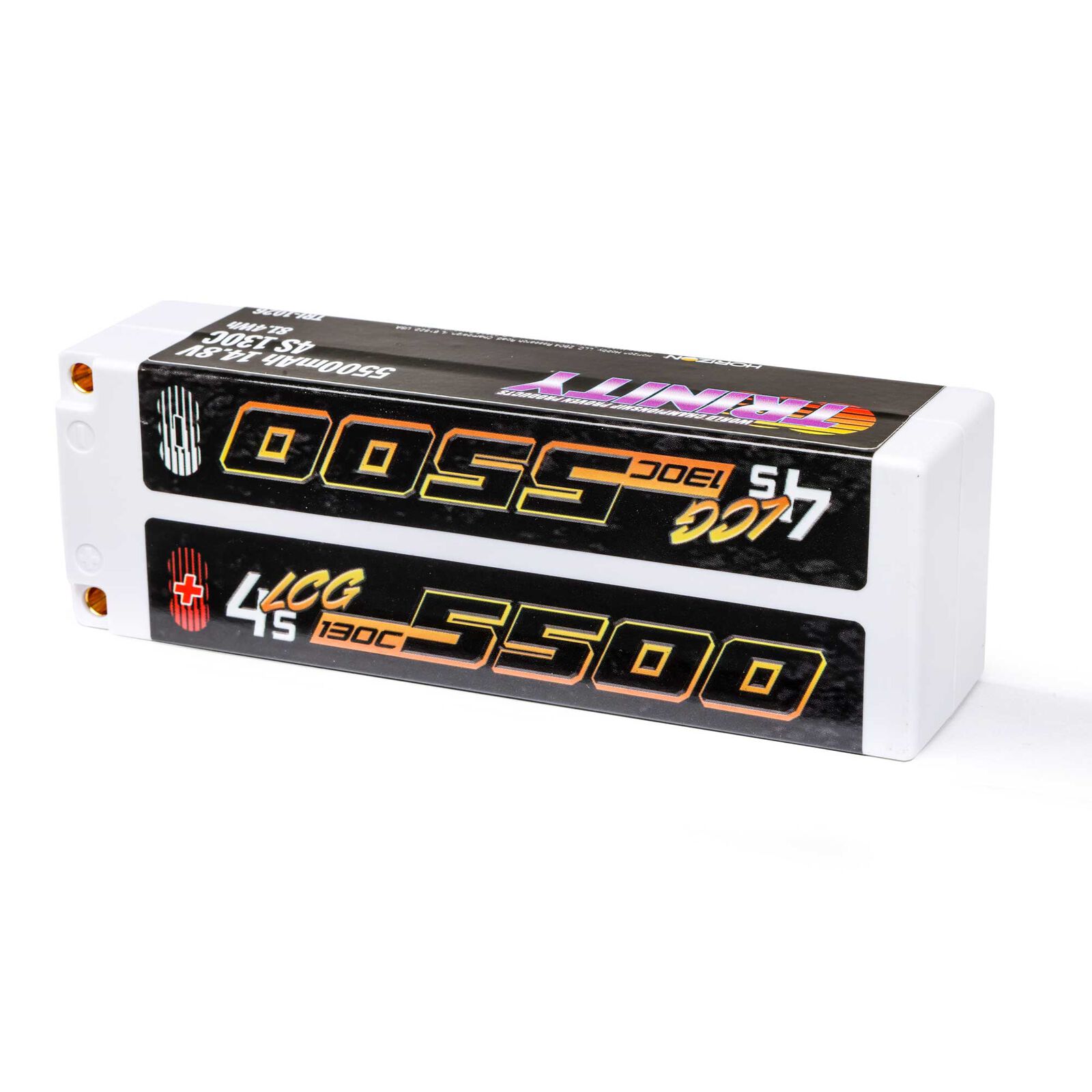 14.8V 5500mAh 4S 130C LCG LiPo Battery, 5mm Bullets