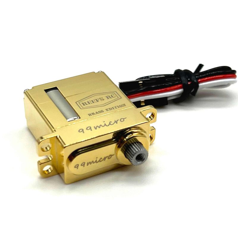 99 Micro Digital Metal Gear Waterproof Servo, Brass Edition