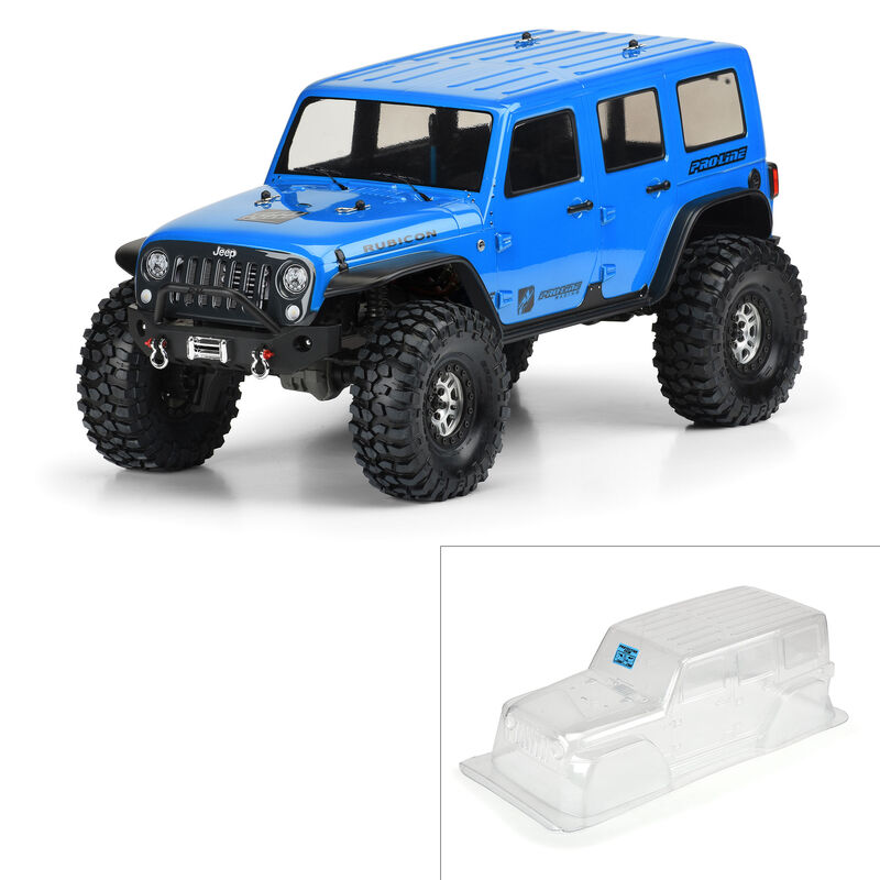 1/10 Jeep Wrangler Unlimited Rubicon Clr Body 12.8" WB TRX-4