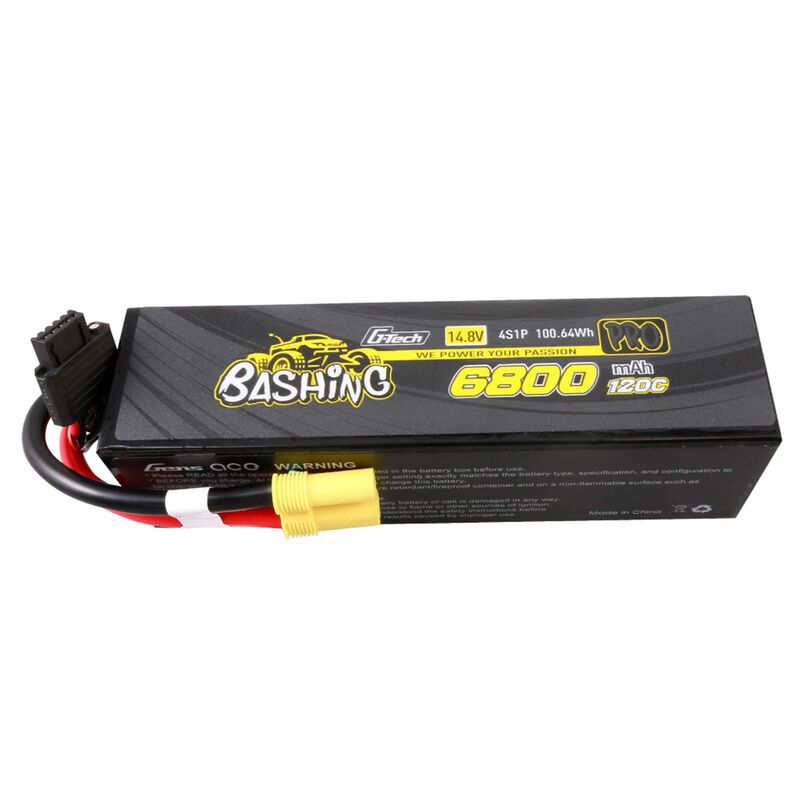 14.8V 6800mAh 4S 120C G-Tech Smart Bashing Hardcase LiPo Battery: EC5