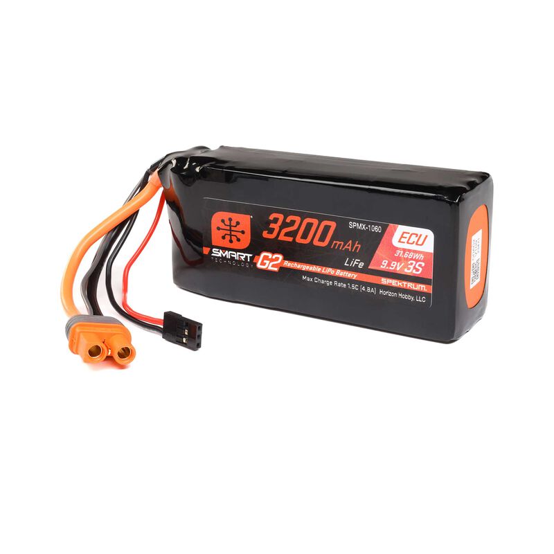 9.9V 3200mAh 3S 10C Smart G2 ECU LiFe Battery: IC3