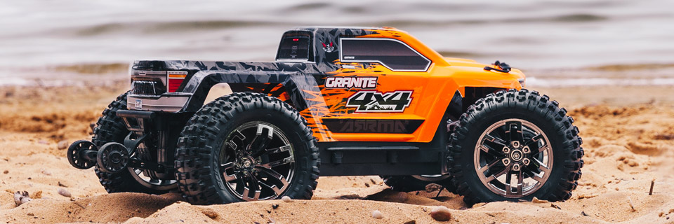 ARRMA 1/10 Granite 4x4 BLX Monster Truck RTR, Orange/Black