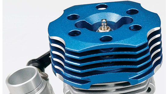 O.S. 50SX-H Ringed Hyper Heli - heat sink head