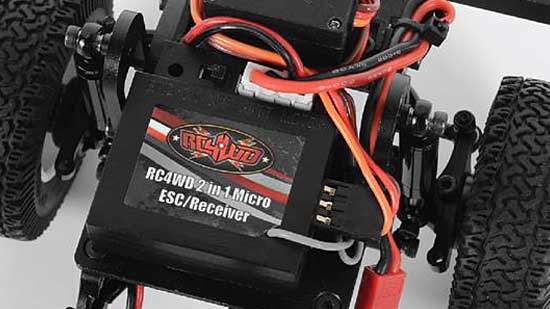 RC4WD 1/18 Gelande II D90 Blue Body 4WD RTR - XR2 Micro ESC/Receiver combo