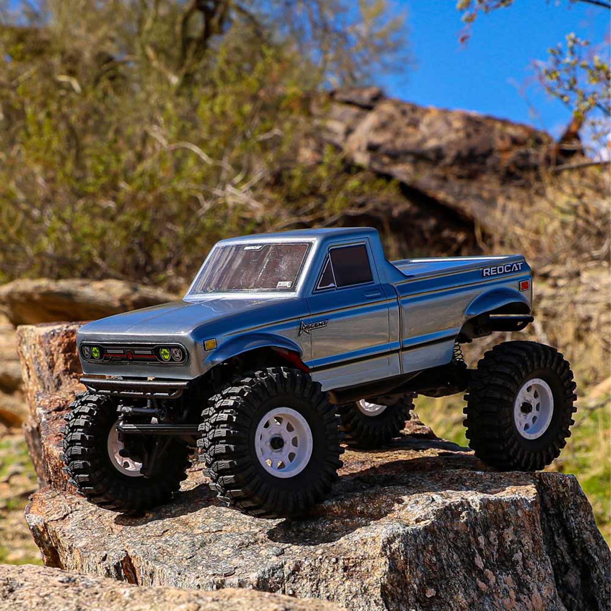 1/18 Ascent-18 4x4 Brushed Electric Rock Crawler RTR, Granite