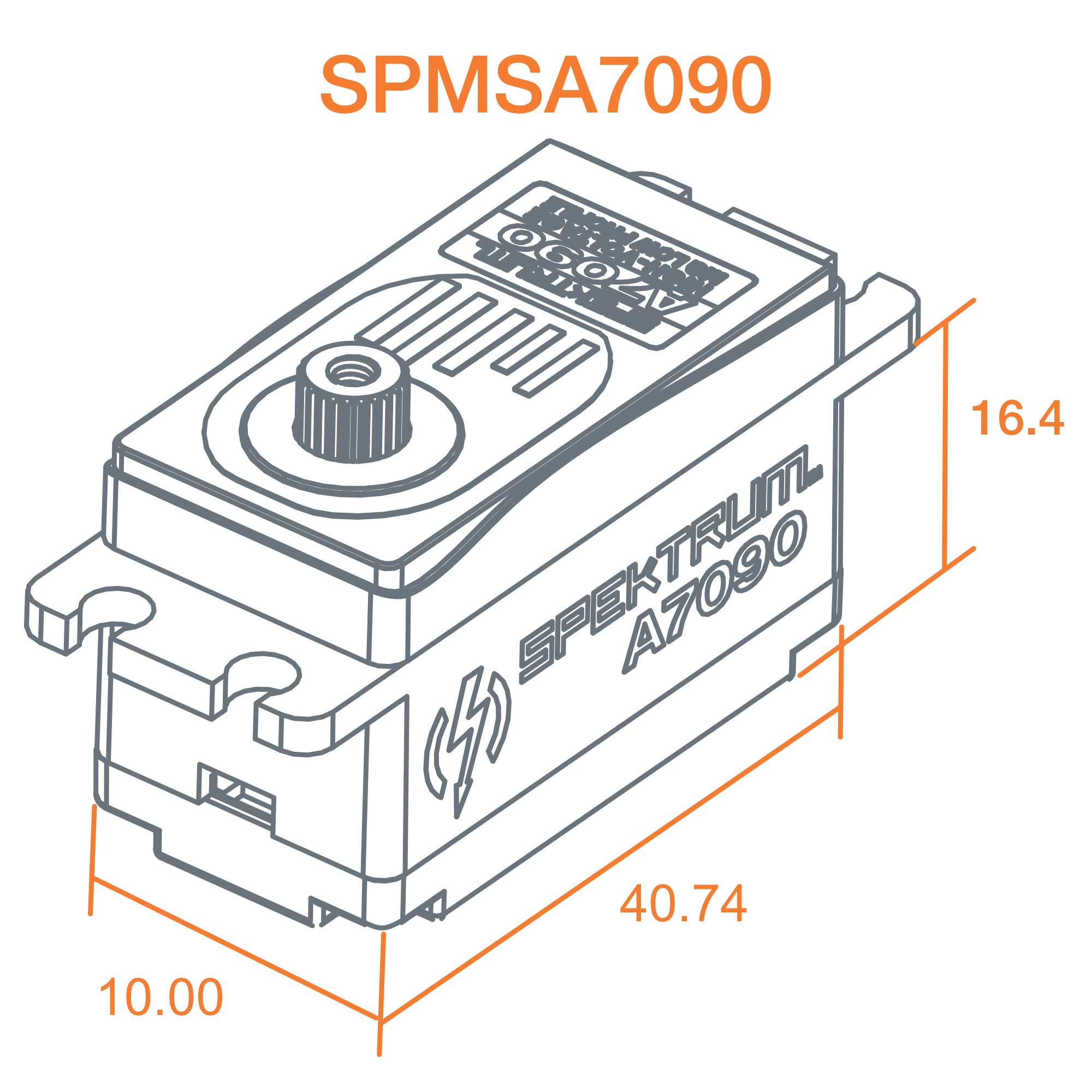 A7090 Brushless Low Profile Metal Gear HV Servo