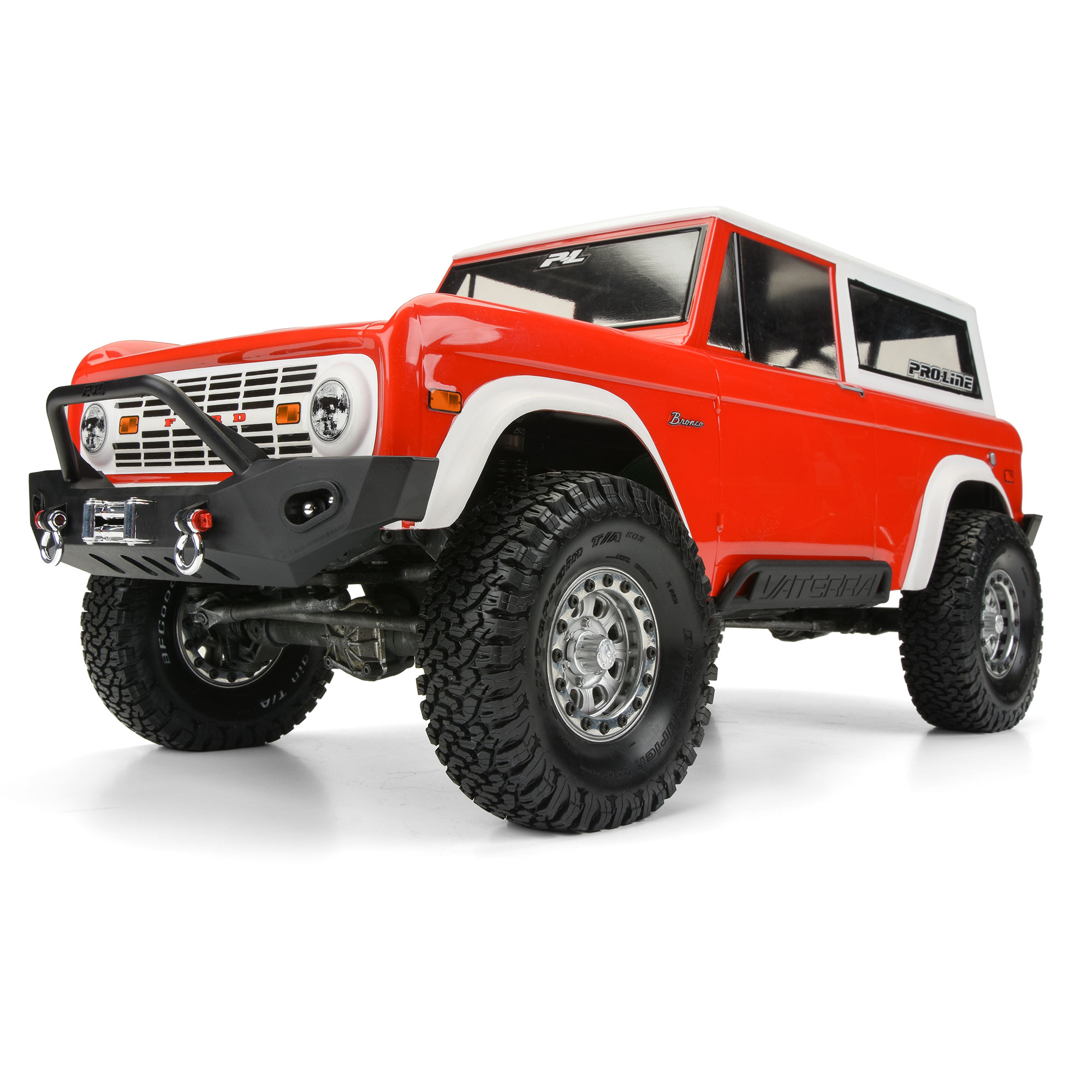 1/10 1973 Ford Bronco Clear Body 12" (305mm) Wheelbase Crawlers