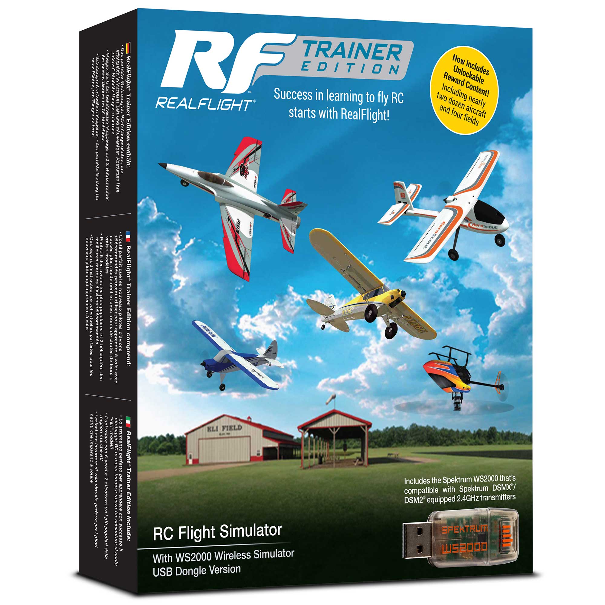 RealFlight Trainer Edition RC Flight Simulator with WS2000 Wireless Simulator USB Dongle