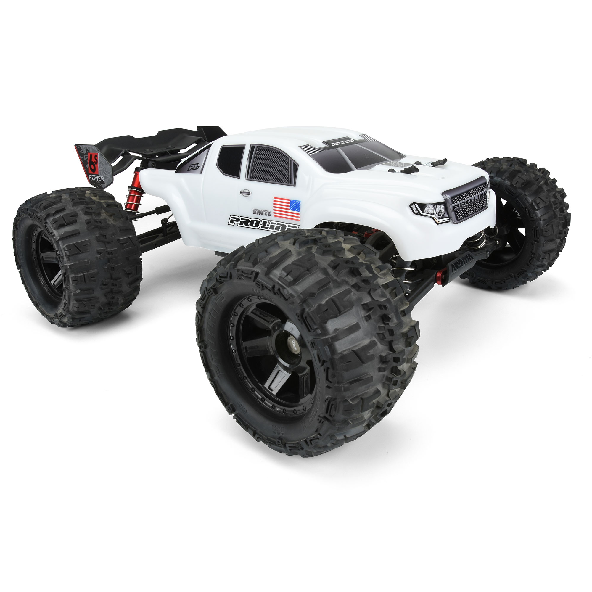 1/8 Pre-Cut Brute Bash Armor White Body: ARRMA Kraton 6S