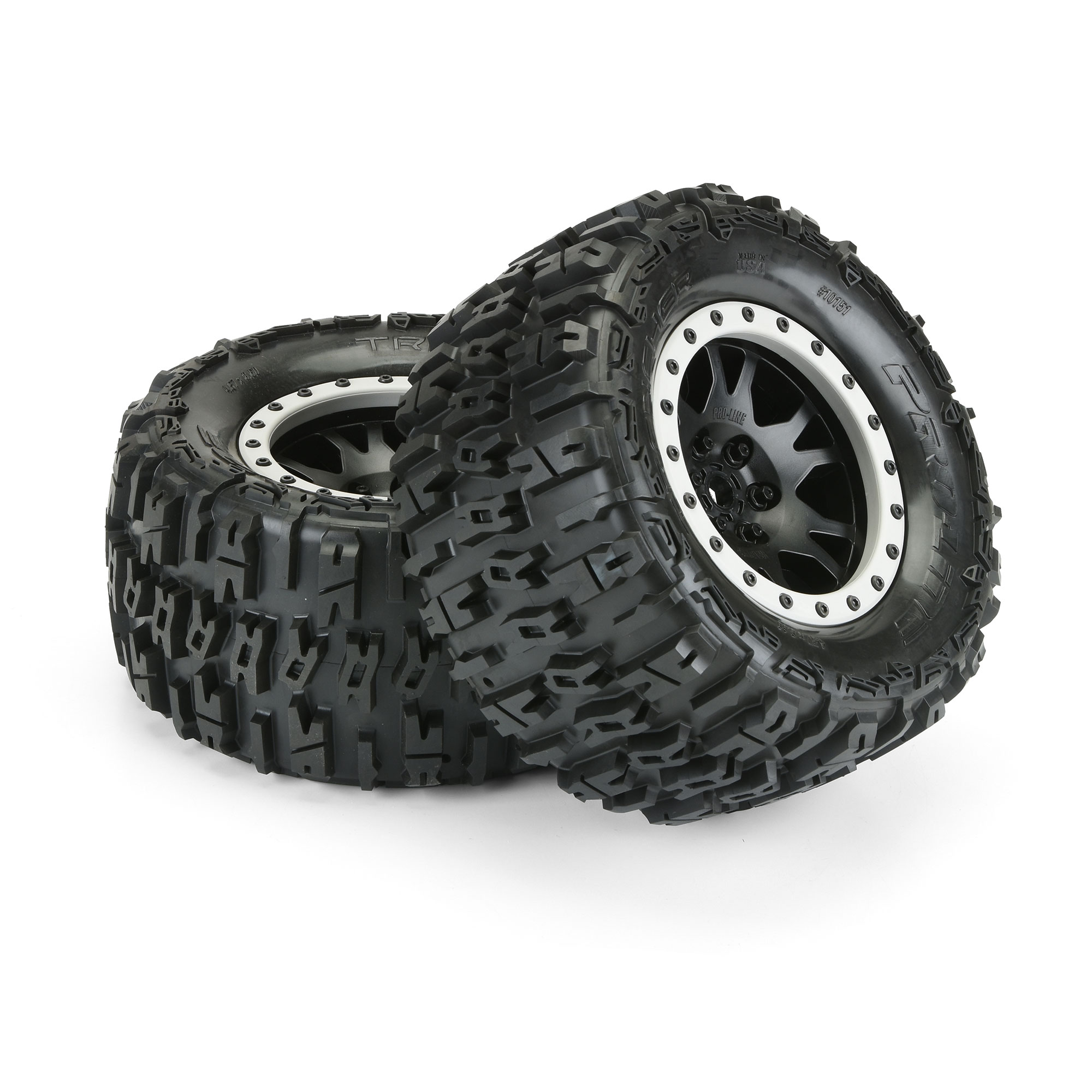 1/5 Trencher Pro-Loc F/R 4.3" X-MAXX MTD 24mm Blk/Gry Impulse (2)