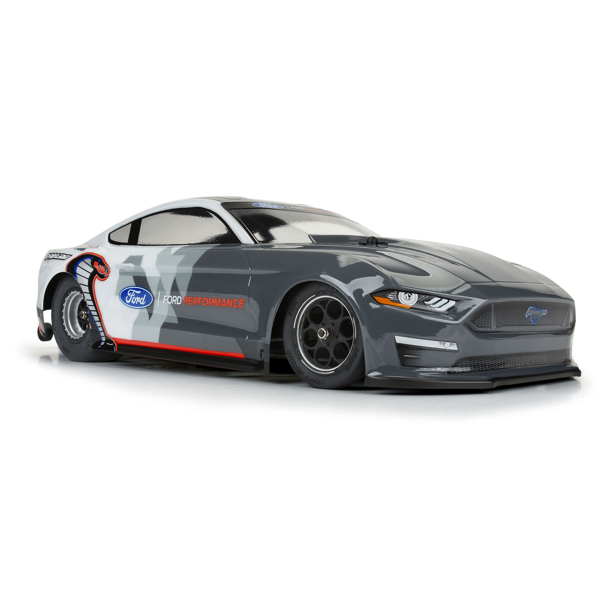 1/16 2021 Ford Mustang Cobra Jet Clear Body: Losi Mini Drag Car