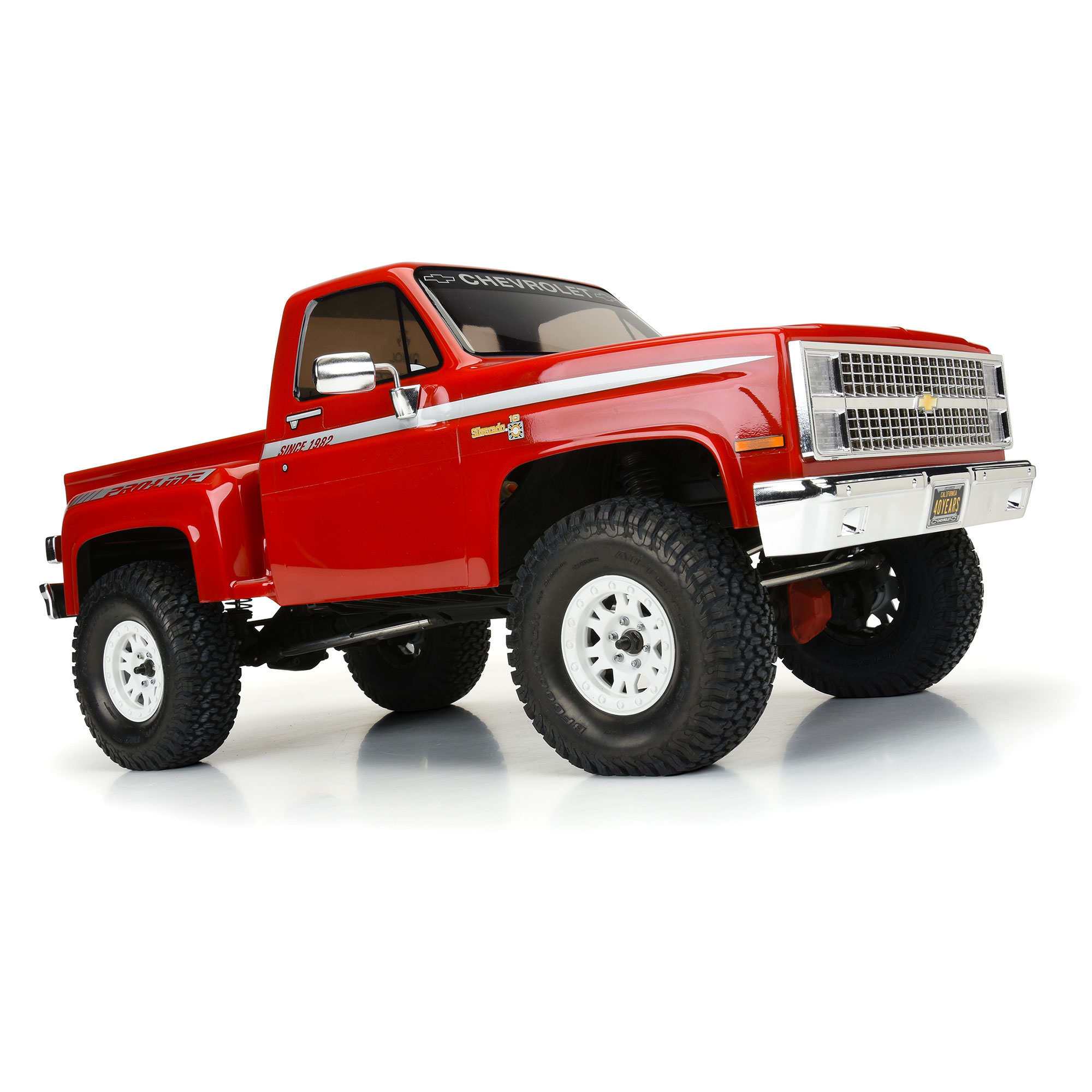 1982 Chevy K-10 Clear Body Set with Scale Molded Accessories