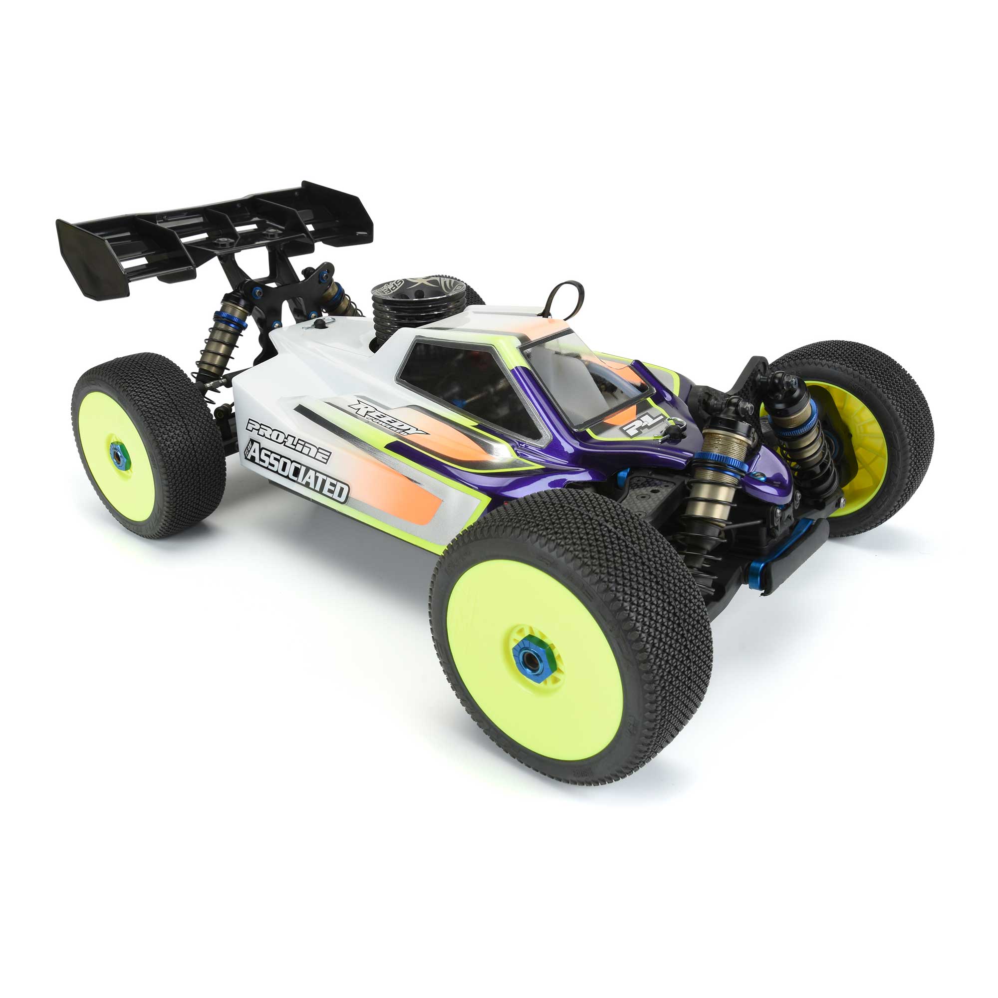 1/8 Axis Clear Body: RC8B3.2 & AE RC8B3.2e (with LCG Battery)