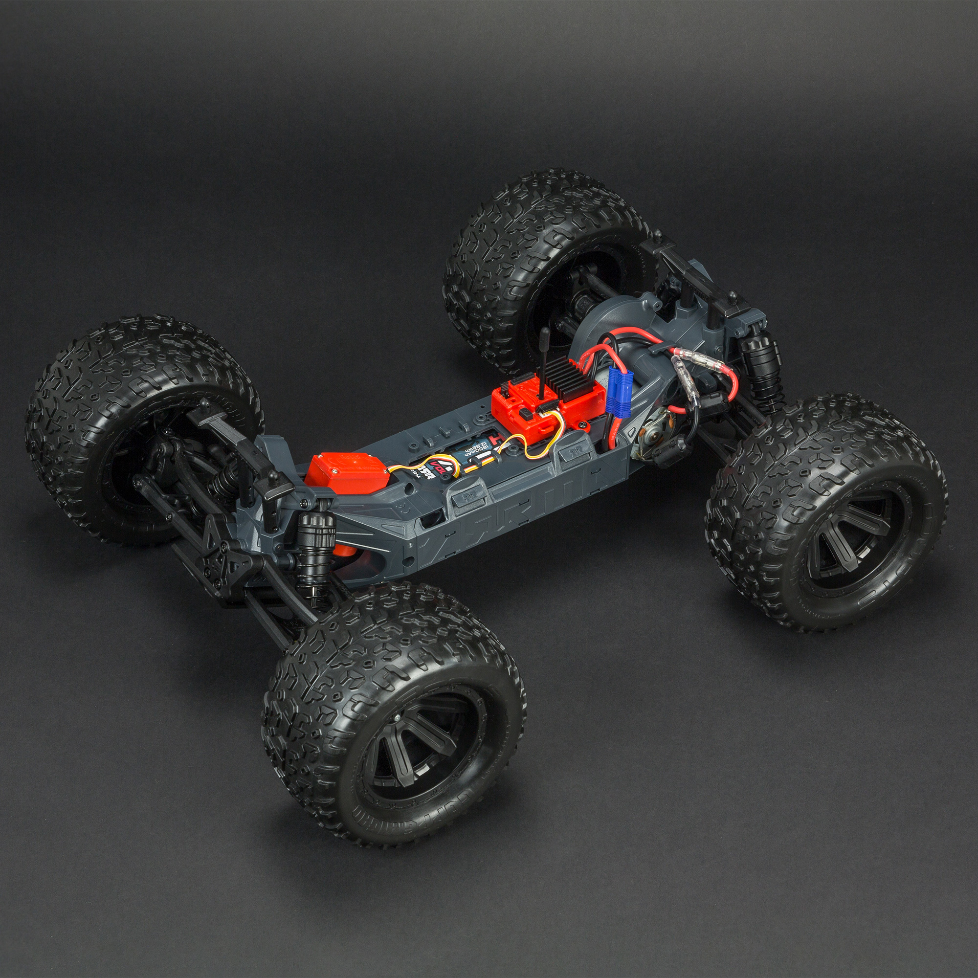 1/10 GRANITE VOLTAGE  2WD Brushed Mega Monster Truck RTR, Blue/Black