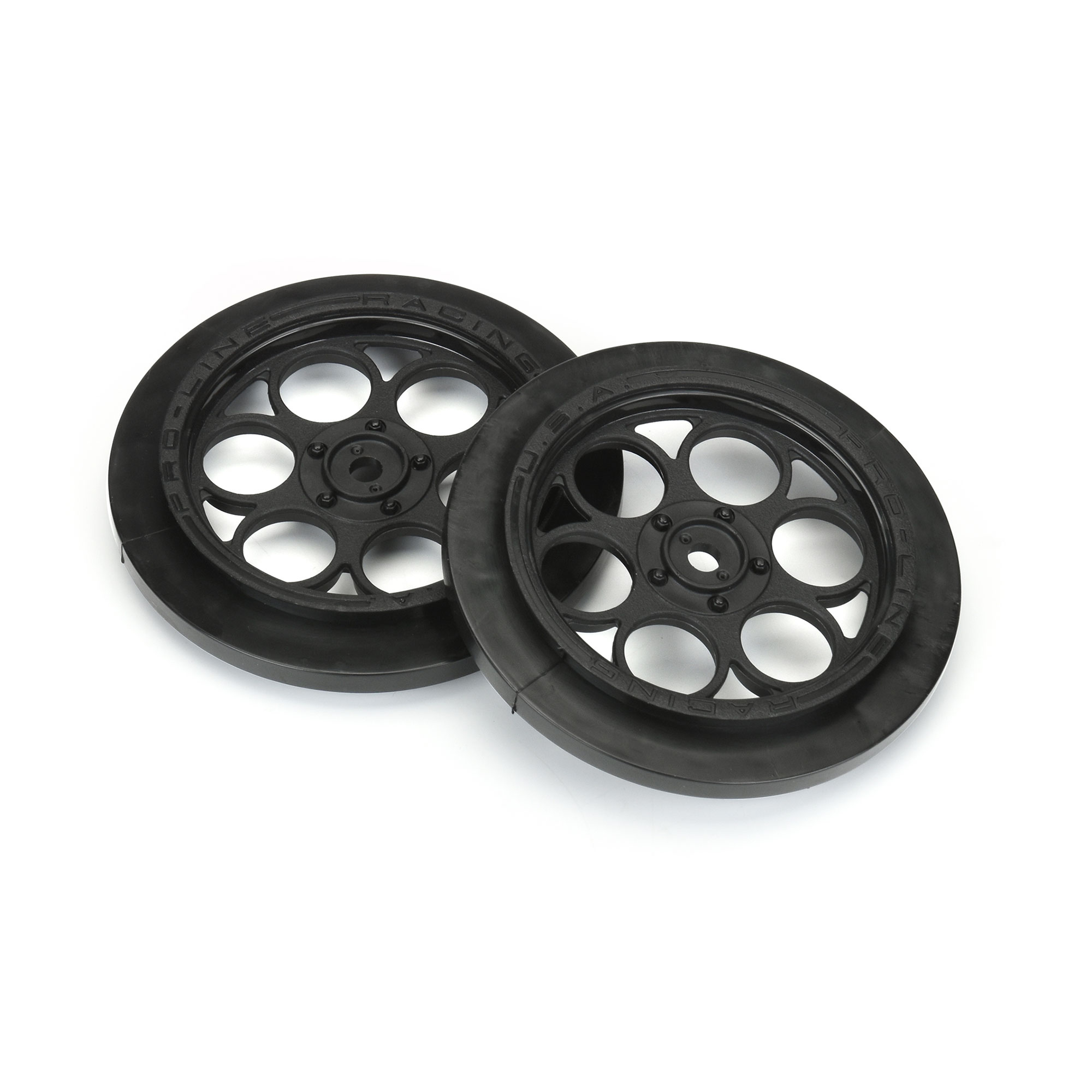 1/10 Showtime Front Runner Front 2.2"/2.7" 12mm Drag Wheels (2) Black